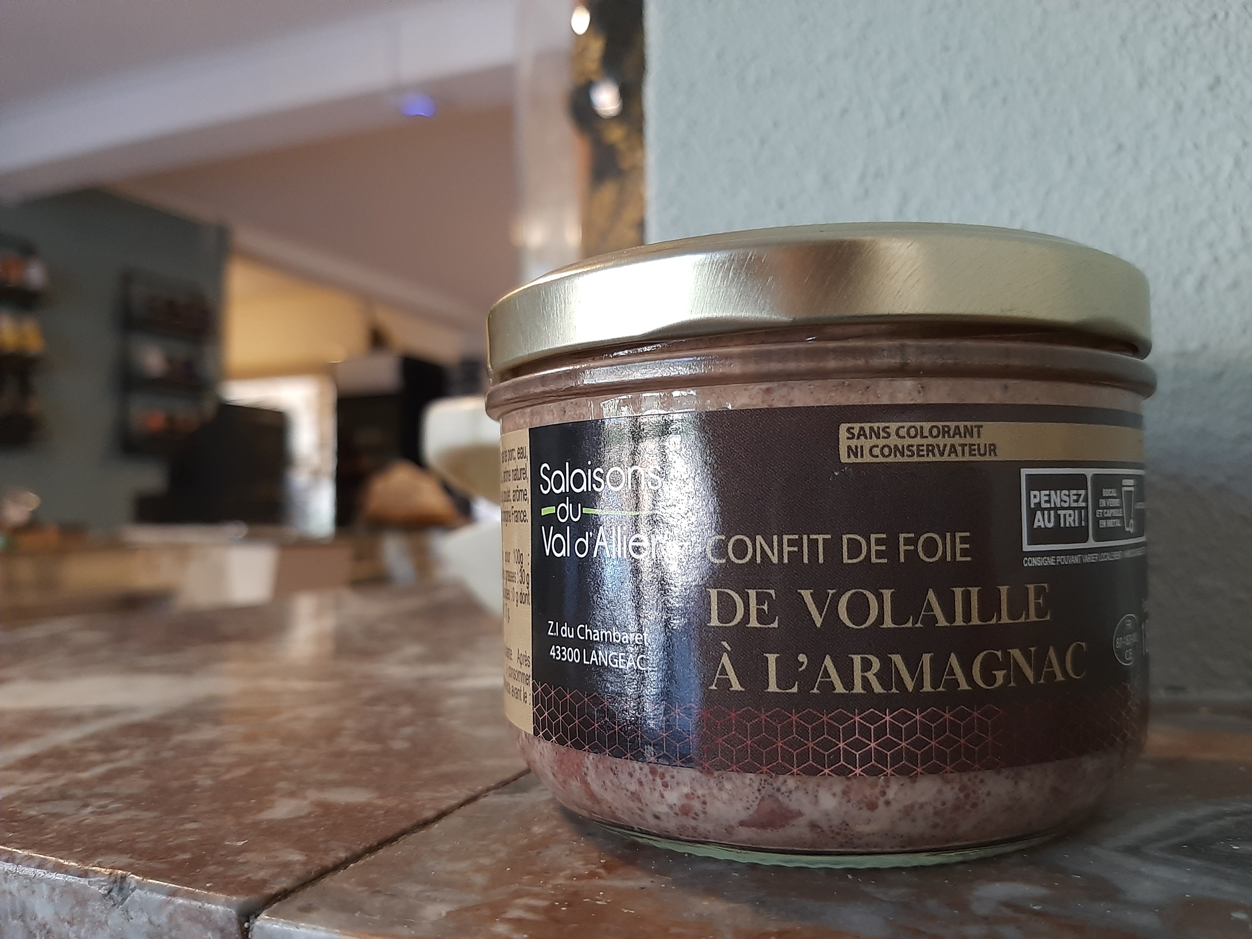 Confit de Foie de Volaille à l'Armagnac - Salaisons du Val d'Allier