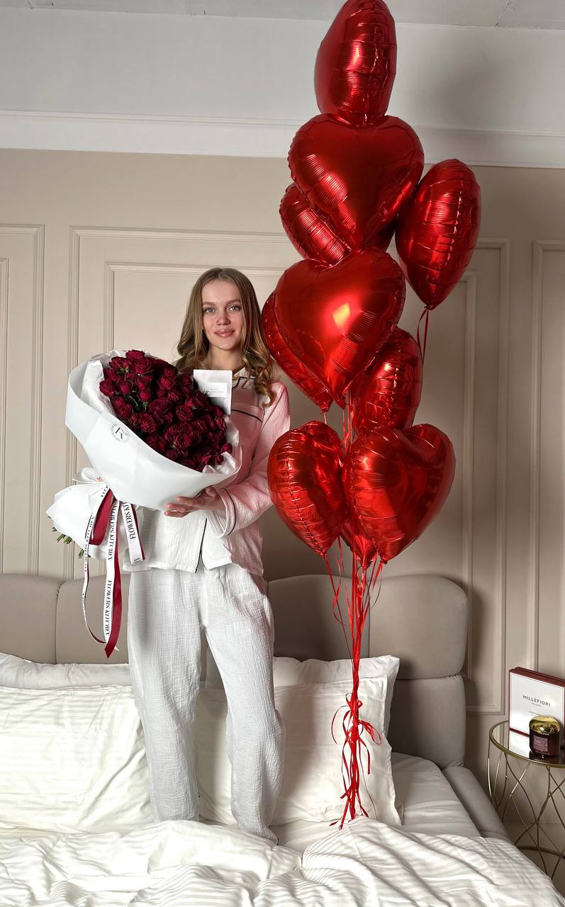 Фольгована кулька серце