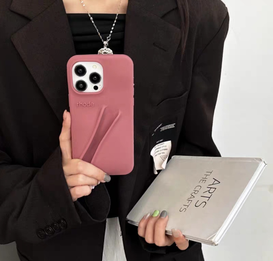 Силіконовий чохол Rhode з відділенням для блиску на iPhone 16 Pro