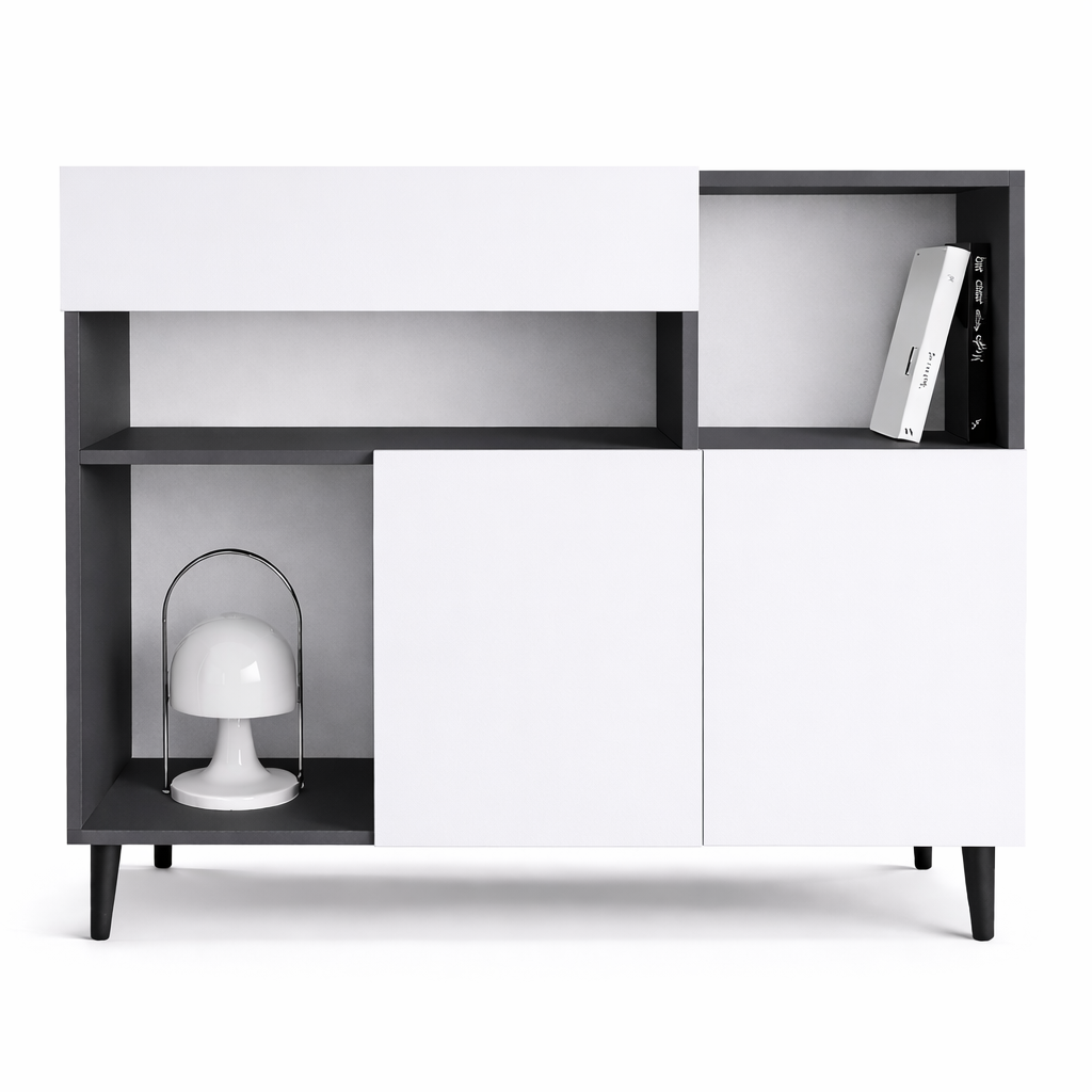 Комод з шухлядою та двома секціями з дверцятами