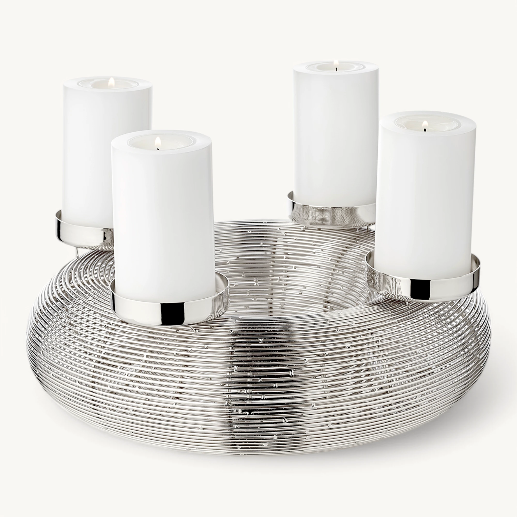 Свічник Edzard «Верона» ø 30 см сріблястий, блискучий, нікельована сталь