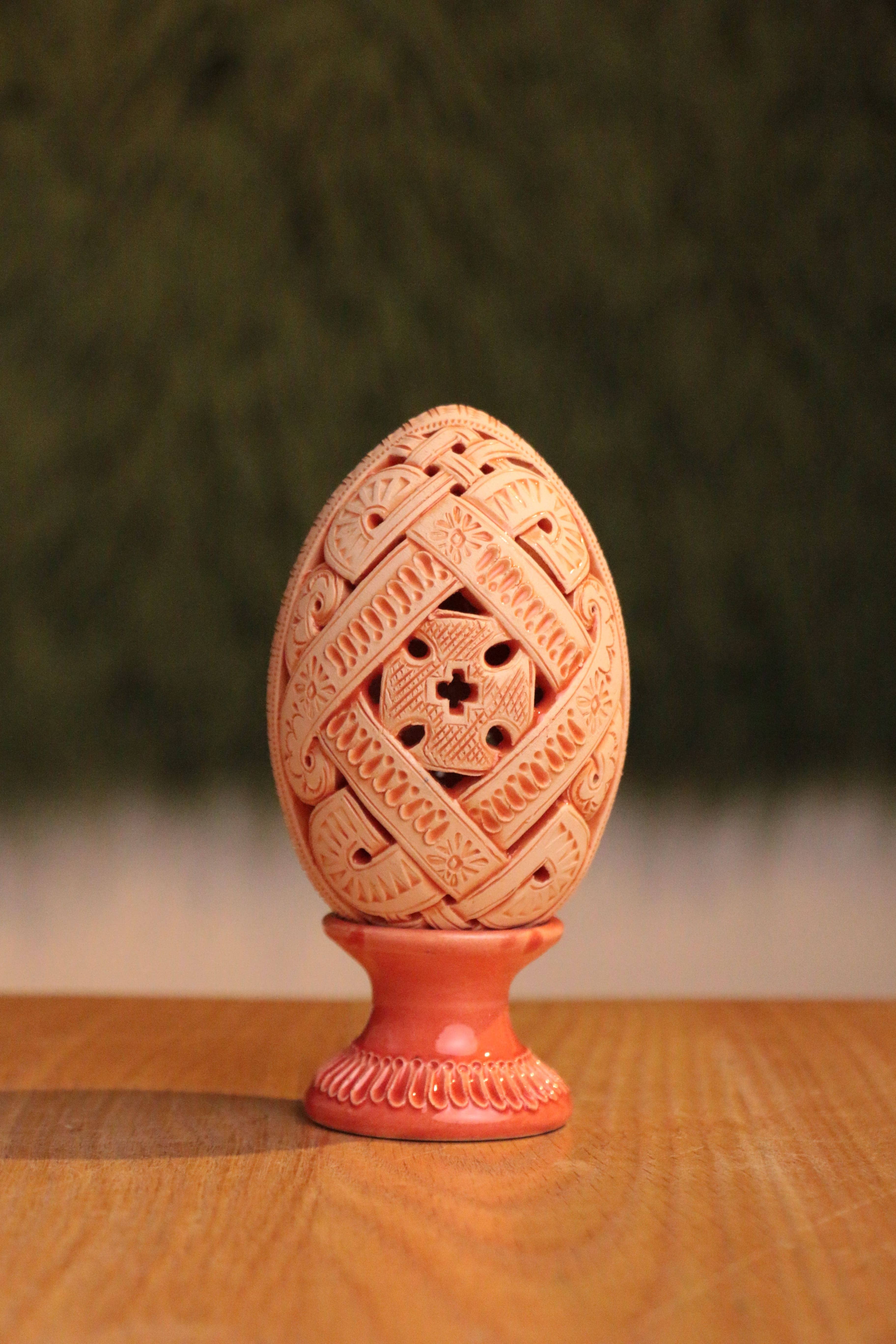 Писанка декоративна "Хрестик", 14 см