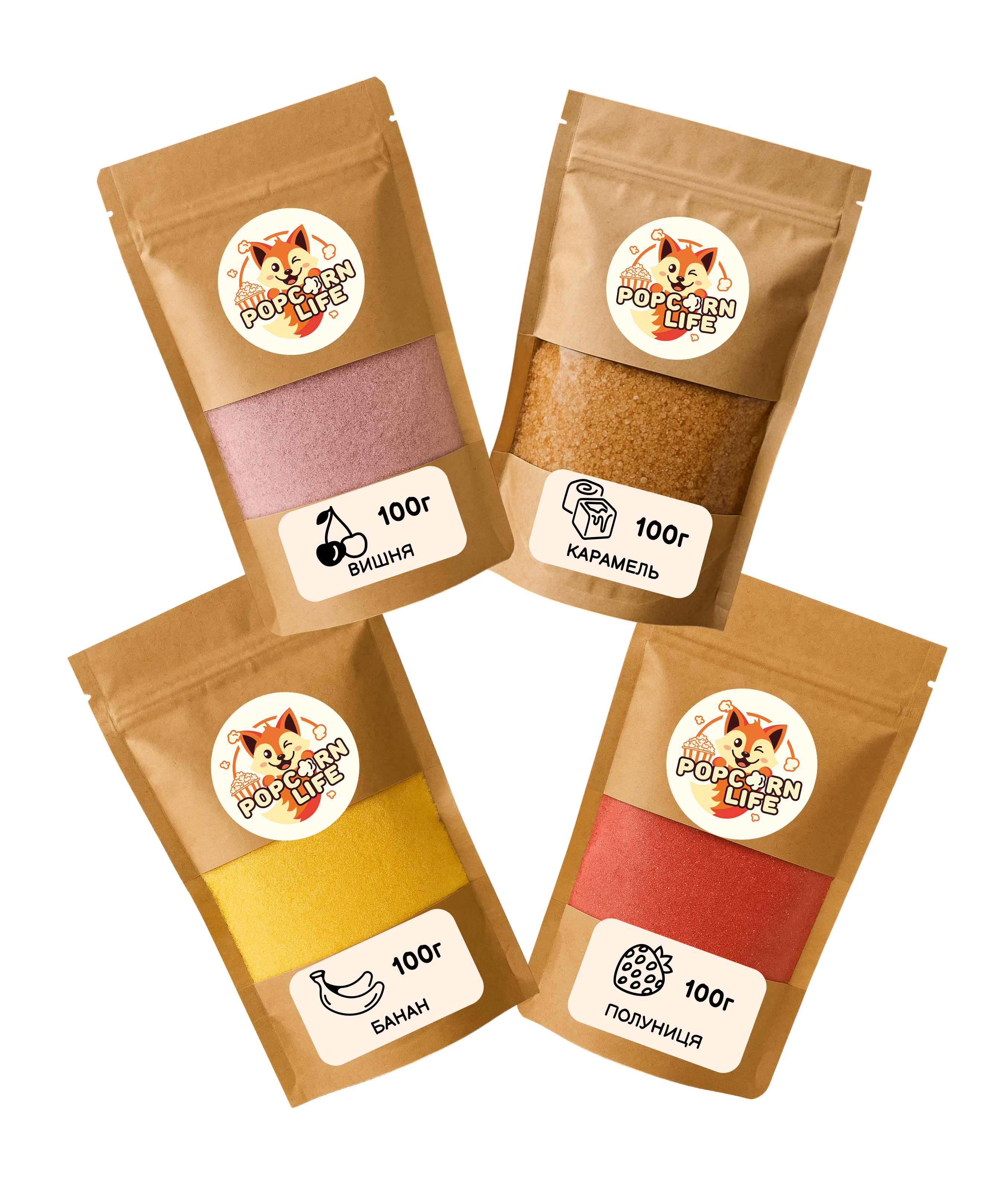 Асорті солодке 4 приправи по 100г