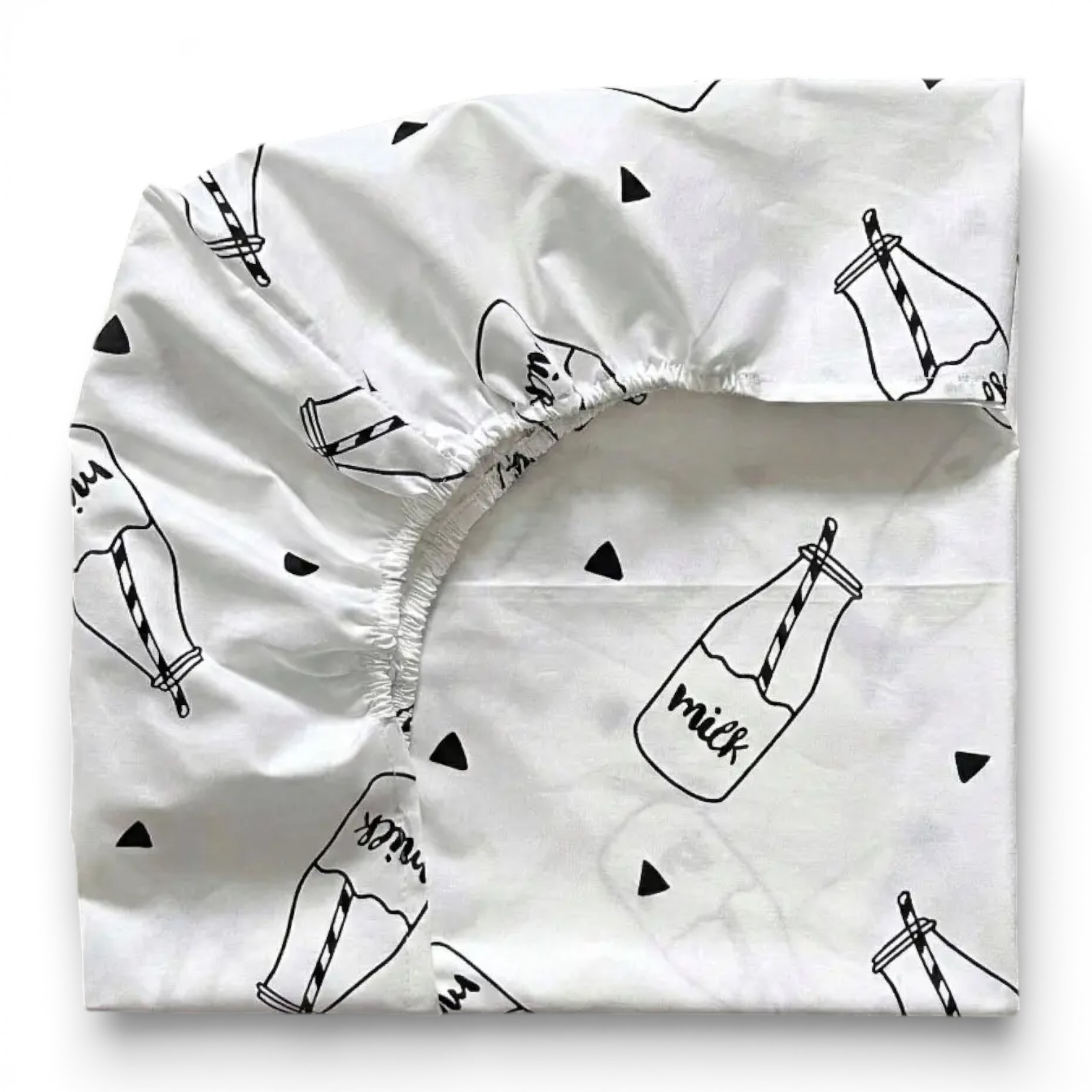 Простирадло в дитяче ліжечко 120 х 60 см Milk