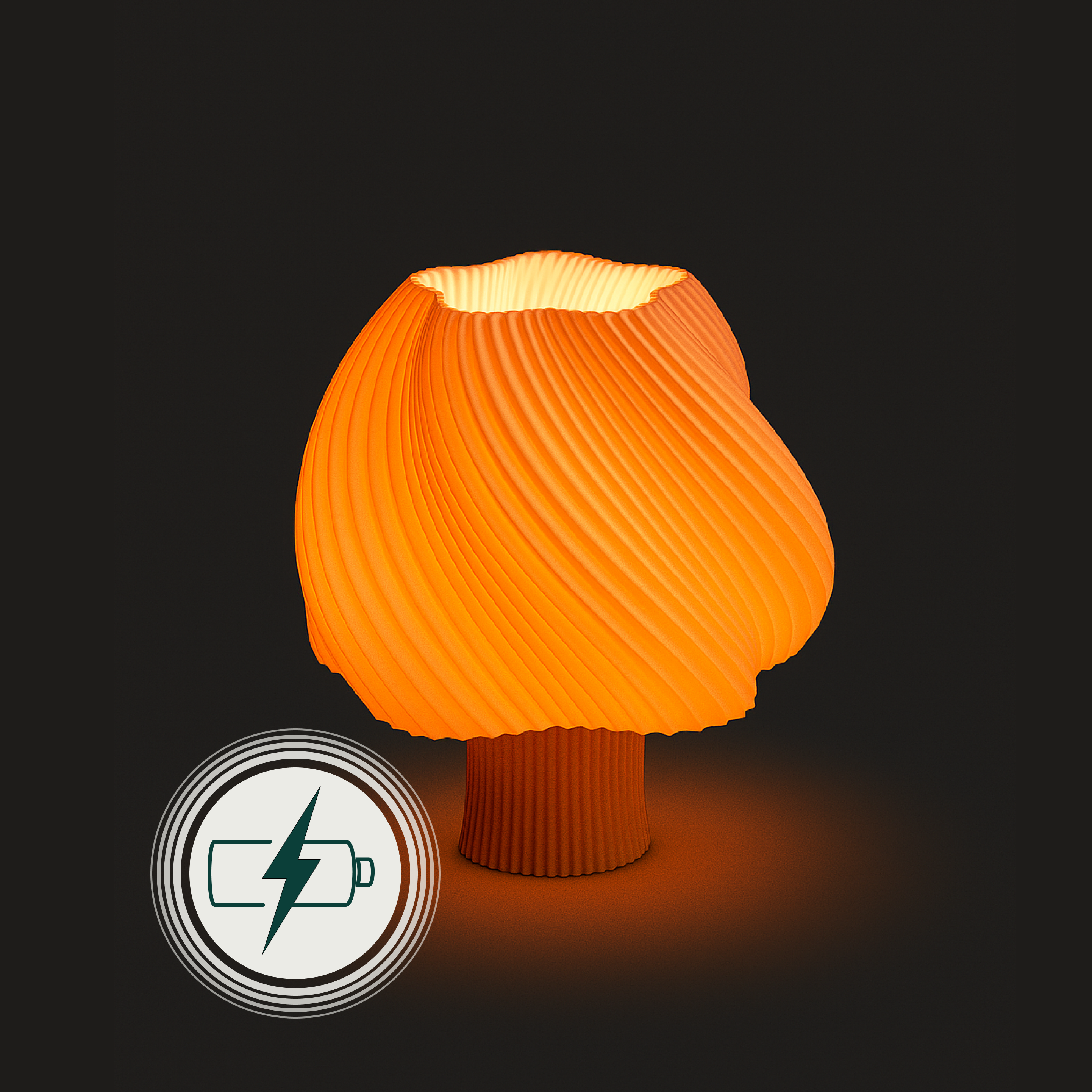 CANDLE ORANGE Portable