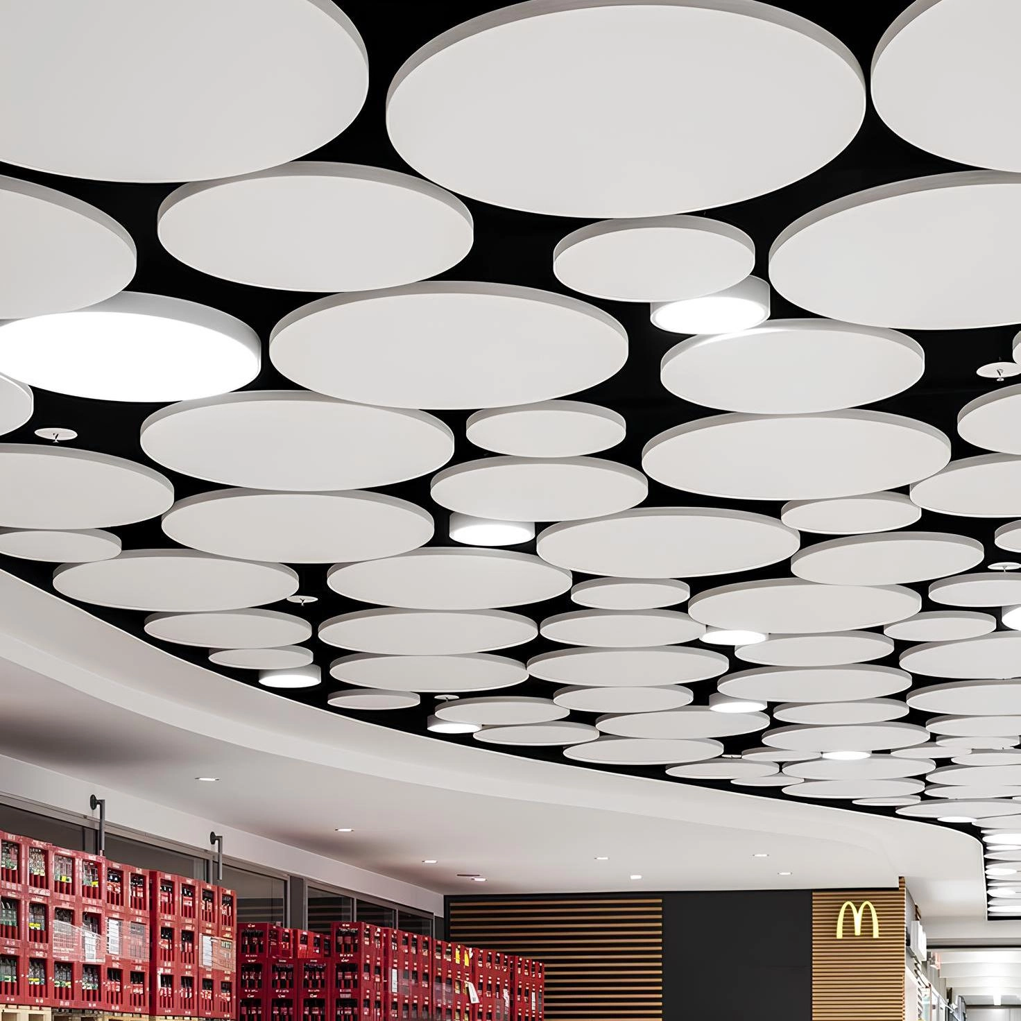 Підвісна стеля Rockfon Eclipse коло (антистатик, білий мат, Rockwool) 1160х40 мм