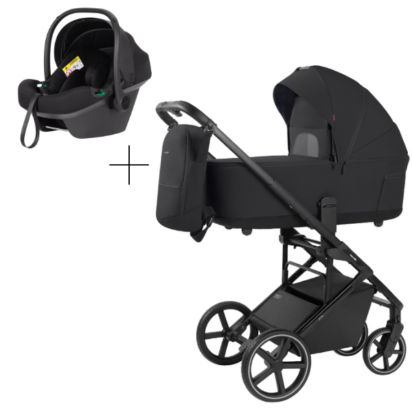 Коляска універсальна CARRELLO Alfa  CRL-6522 3в1 Rock Black