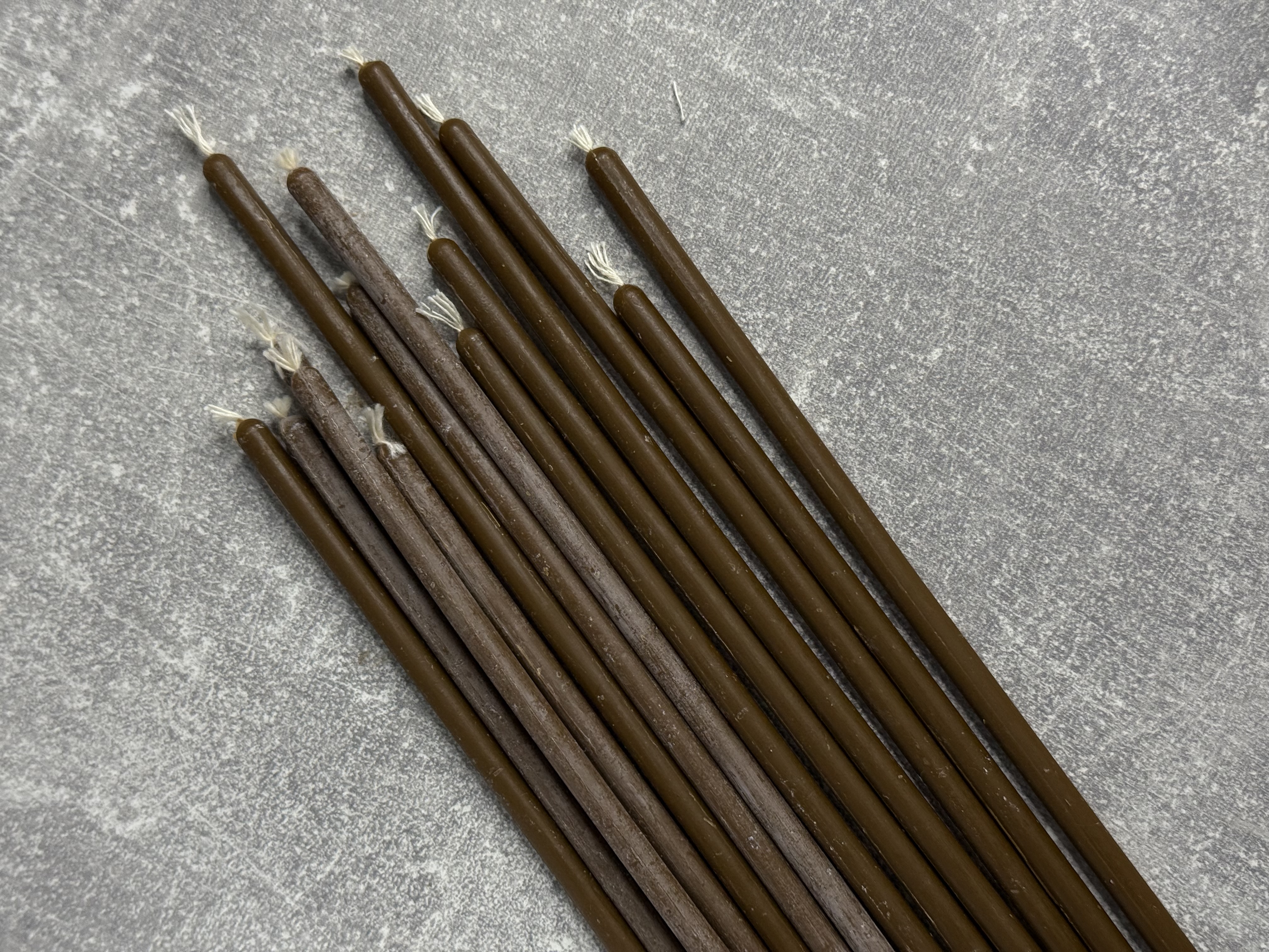 Воскові свічки (коричневі)