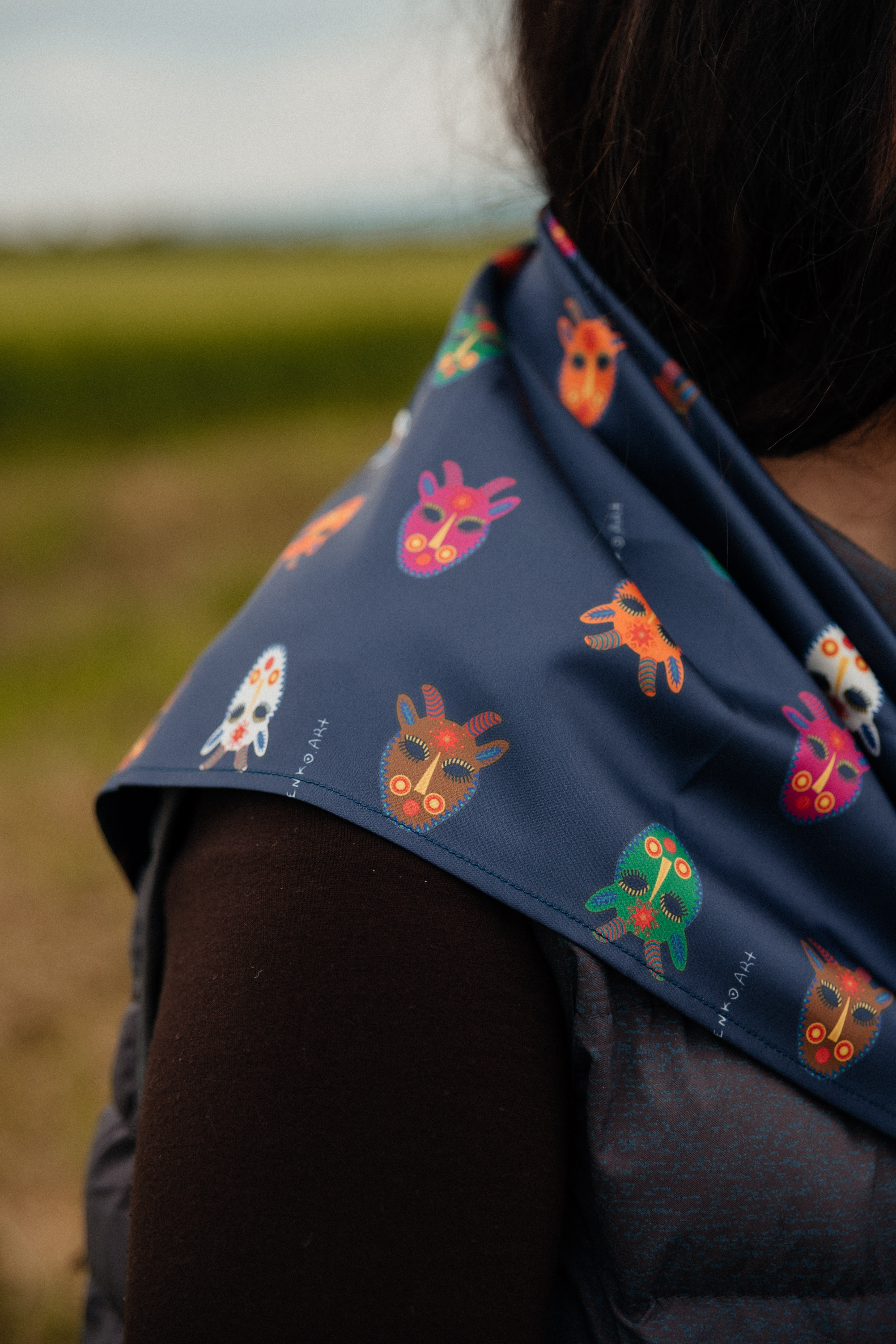 Хустка "Патерн Кози" Синя