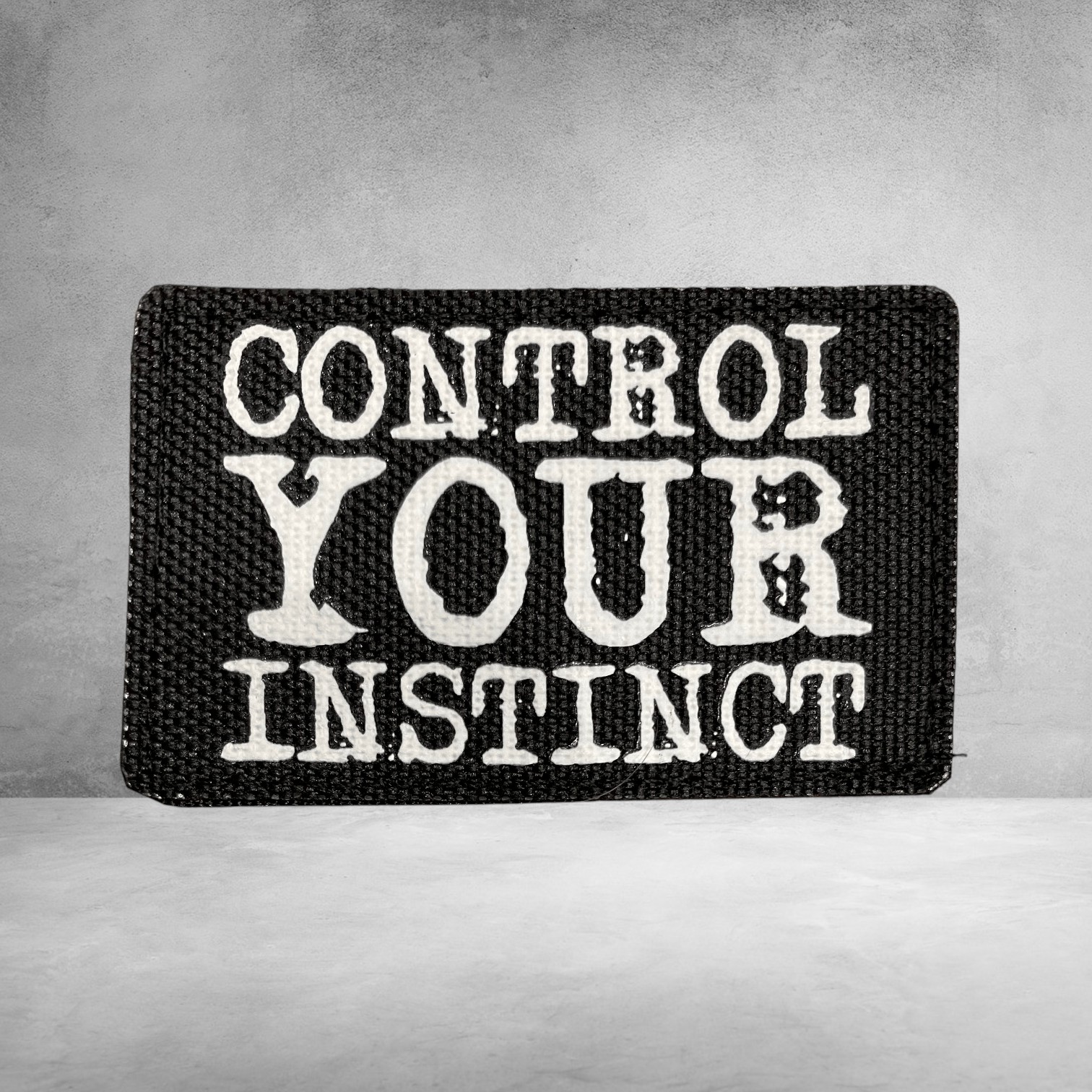 Патч «Control Your Instinct» 6×4 см