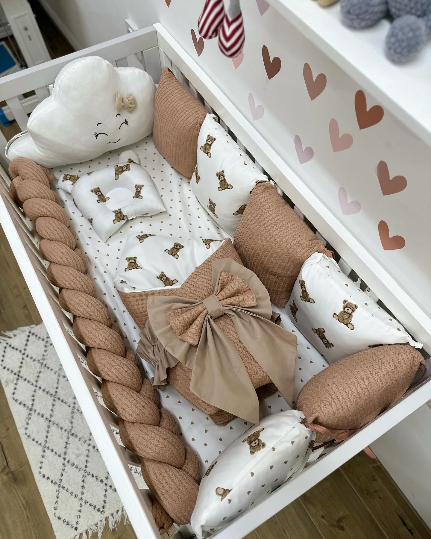 В ліжечко набір Babys «Хмаринка» шоколад-ведмедик