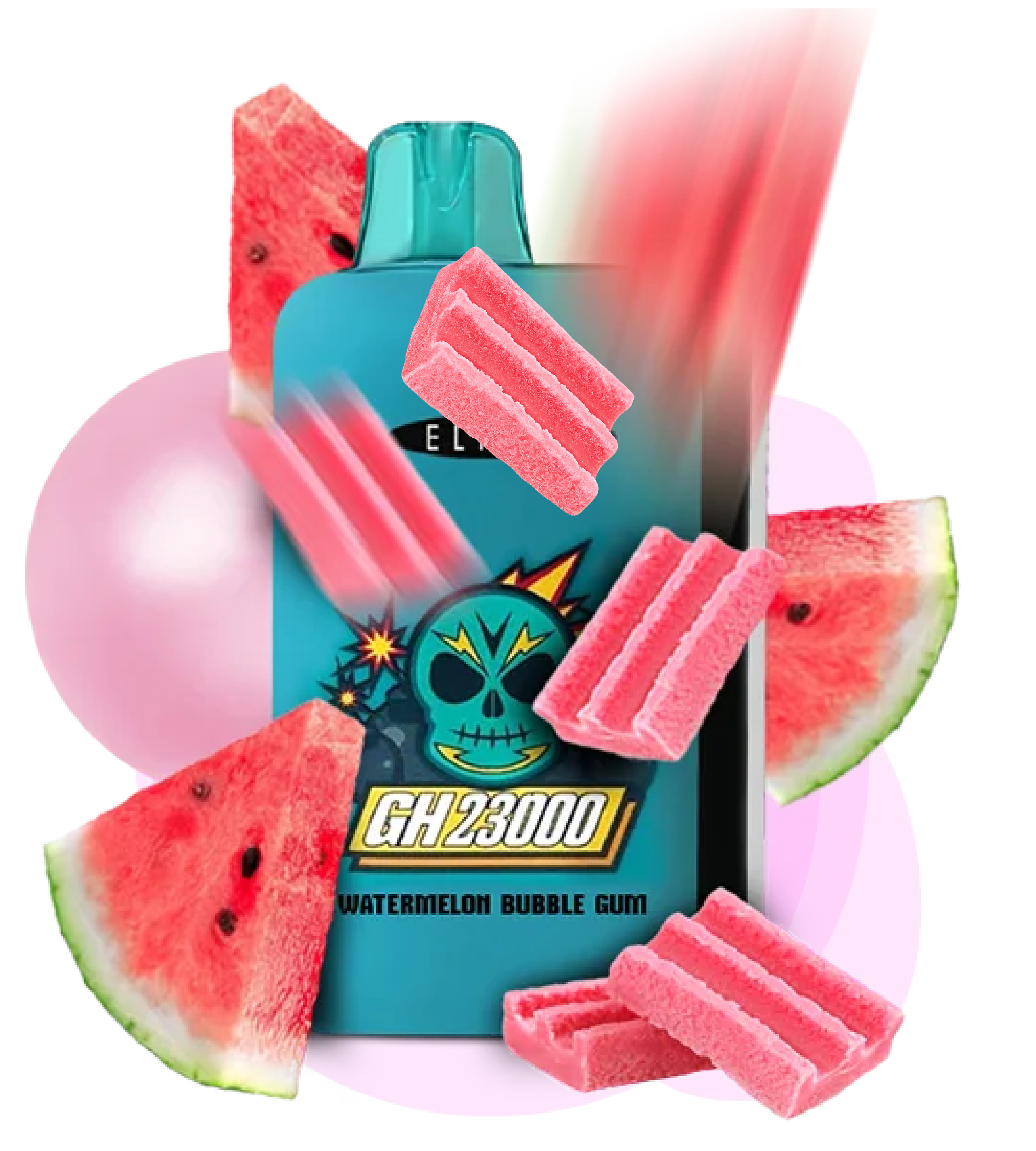 ELFBAR 23000 Watermelon Bubble Gum ( Кавун Жуйка)