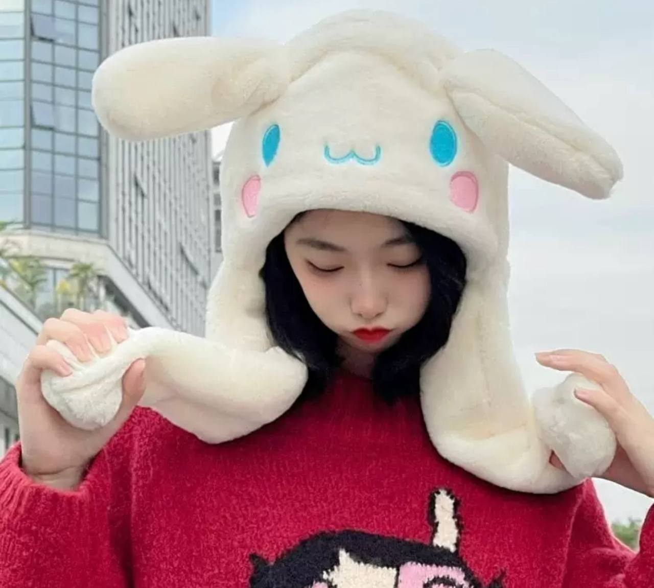 Шапка Сінаморол з вушками, що рухаються