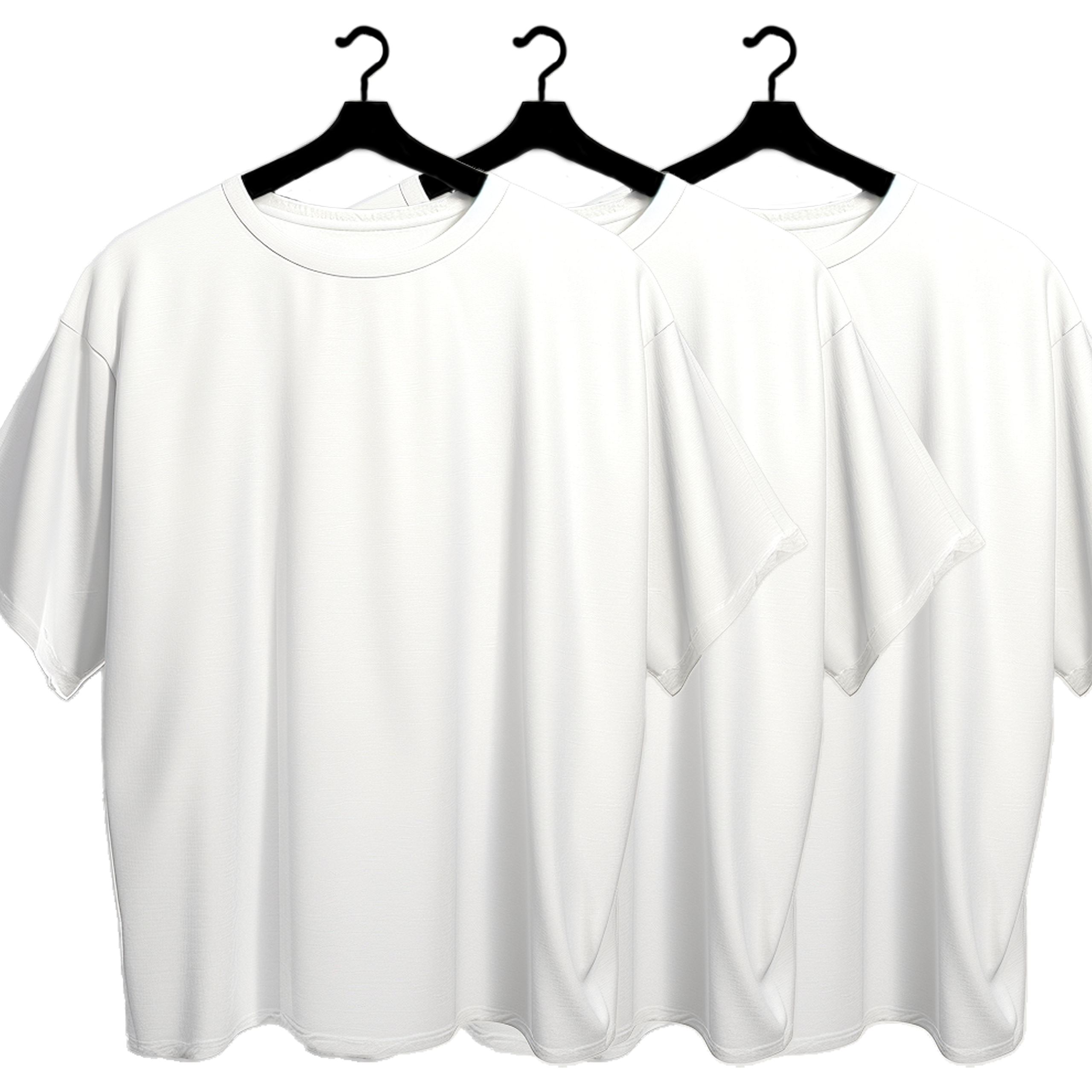 Комплект 3 футболки oversize білі
