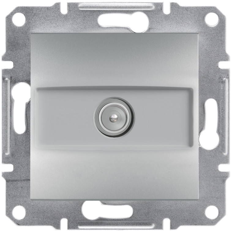 Розетка TV кінцева (1 дБ), без рамки  Asfora (4 кольори)