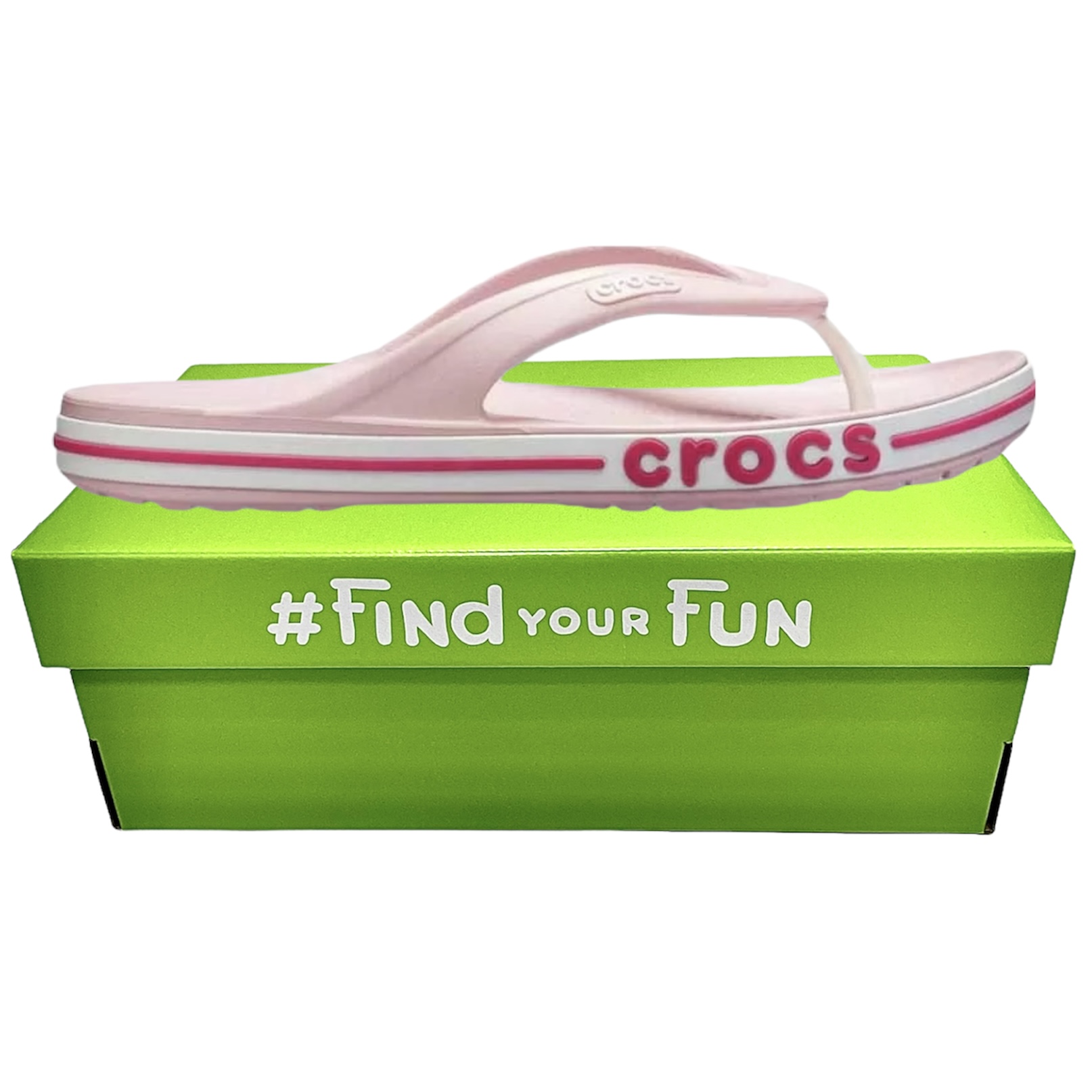 Crocs Bayaband Flip Petal Pink/Candy Pink в'єтнамки жіночі пудрові