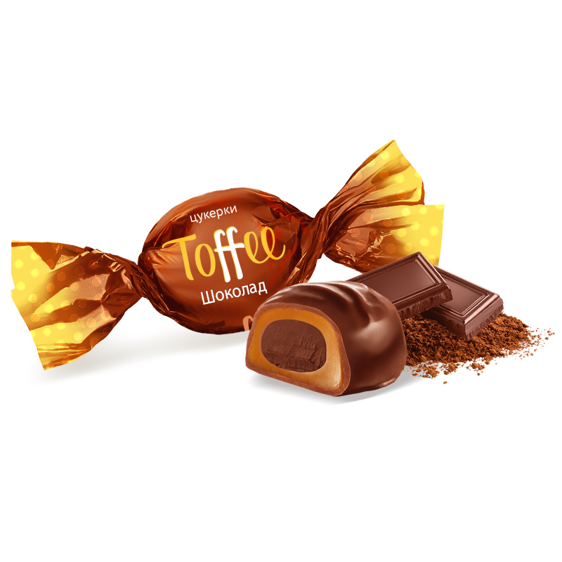 Цукерки «Toffee» зі смаком шоколаду