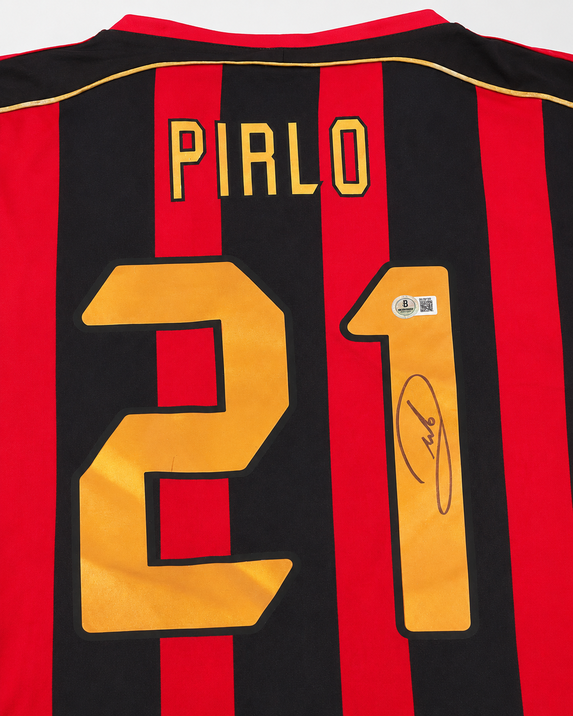 Jersey AC Milan Andrea Pirlo #21 FIRMADO Y CERTIFICADO BECKETT