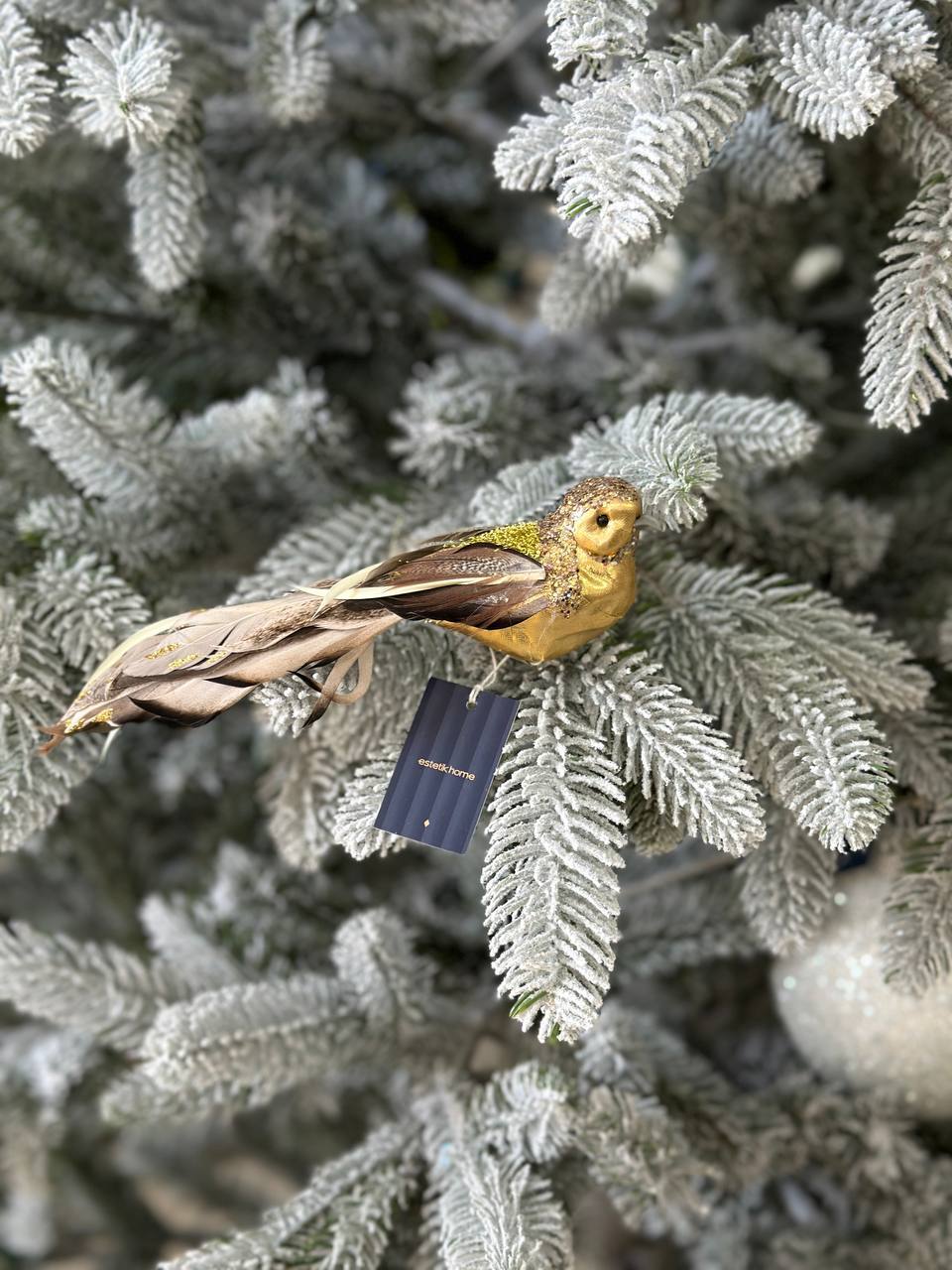 Декоративний птах на кліпсі, 21 см