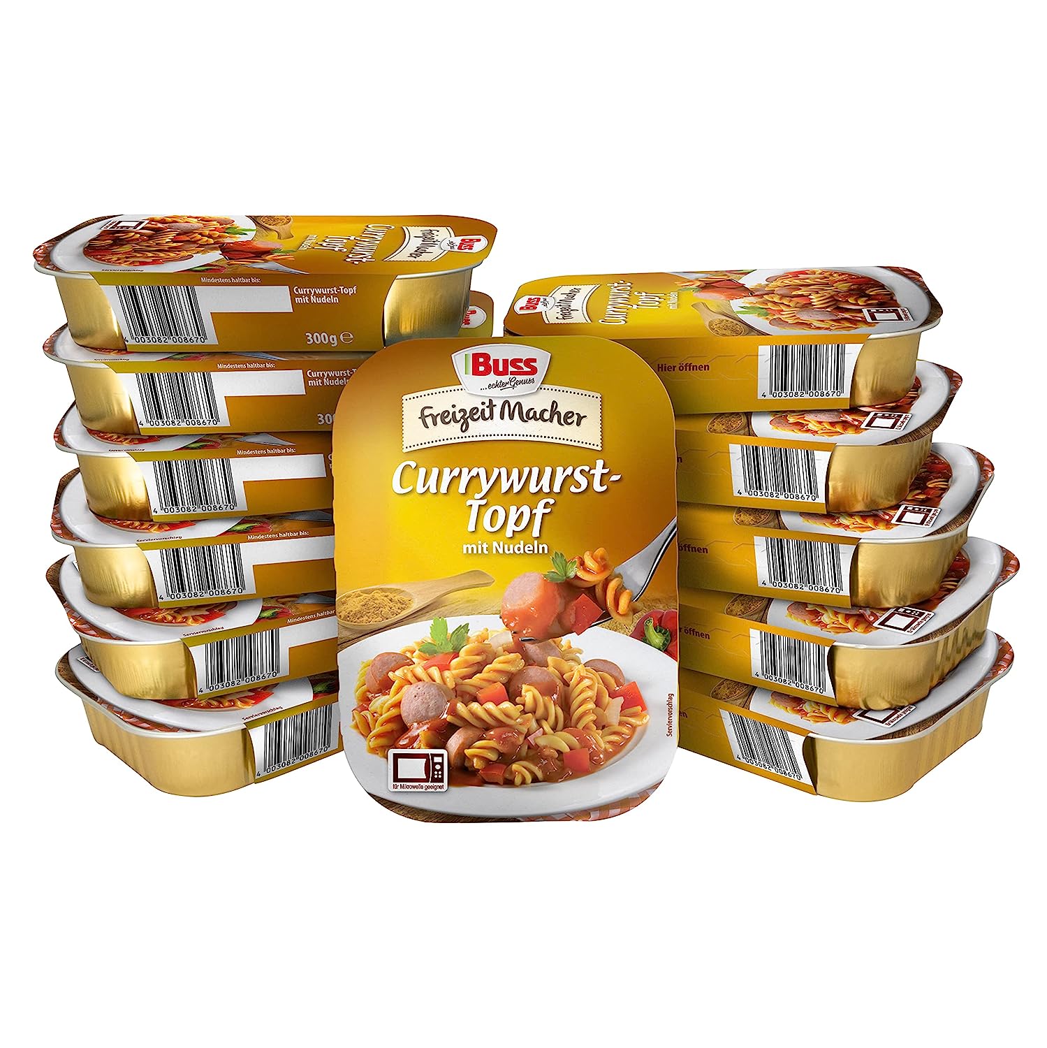 Buss Freizeitmacher Currywurst-Topf Каррівурст у гострому соусі каррі 300 г - 1 уп