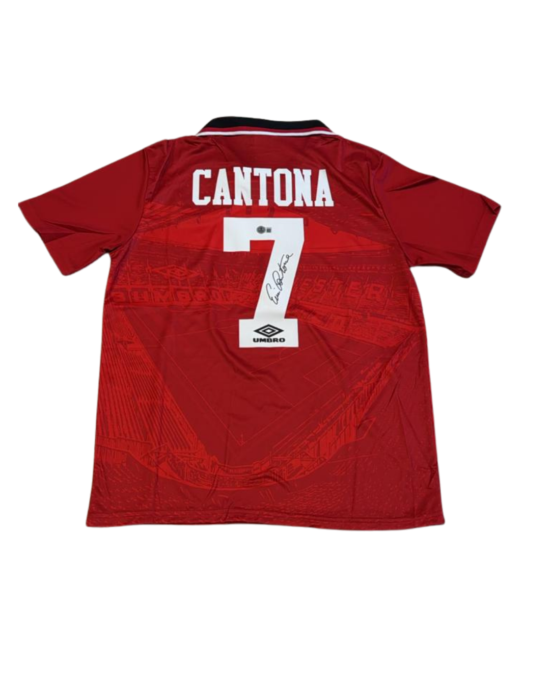 JERSEY CANTONA CERTIFICADO BECKETT