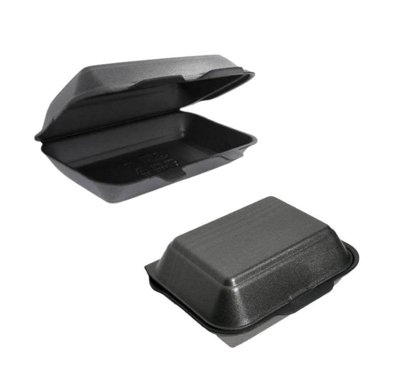 Ланч-бокс МВ-10 з полістиролу Чорний, 246x150x60 мм, упаковка 250 шт, 006100025