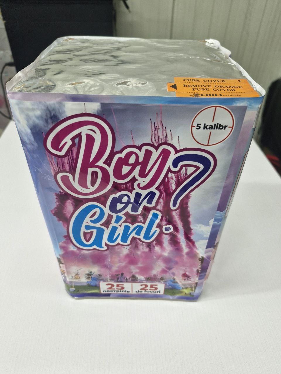 Дымный салют для гендер пати красный