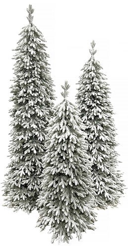 Ялинка C096A засніжена вузька