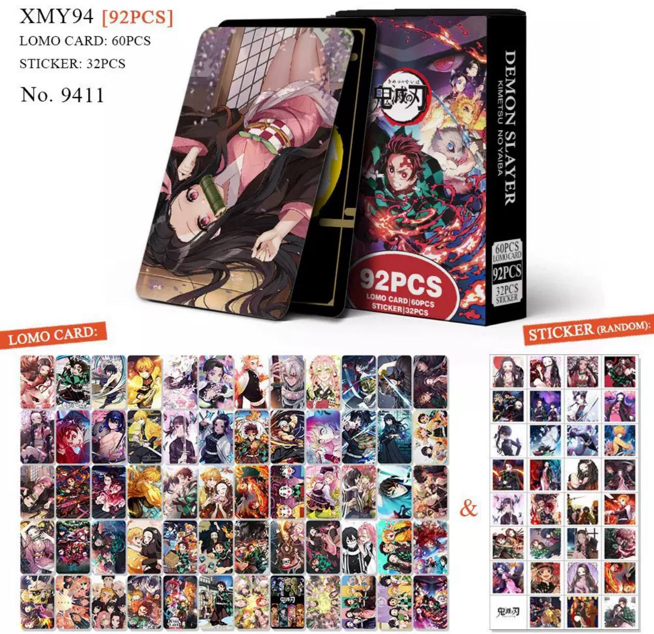 Набір карток Клинок, що знищує демонів, Demon Slayer, 92 шт