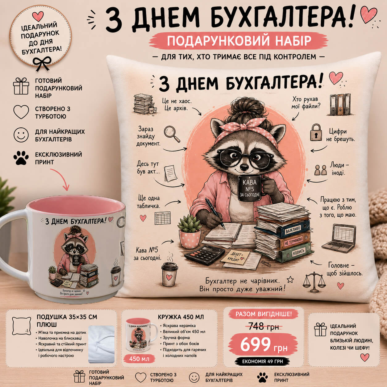 Подарунковий набір до Дня бухгалтера 