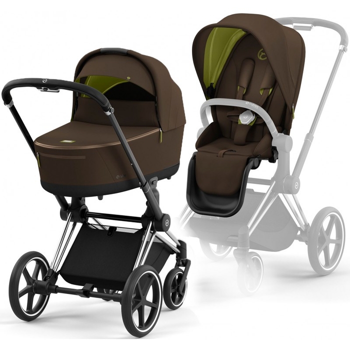 Коляска 2 в 1 Cybex Priam 4.0 Khaki Green