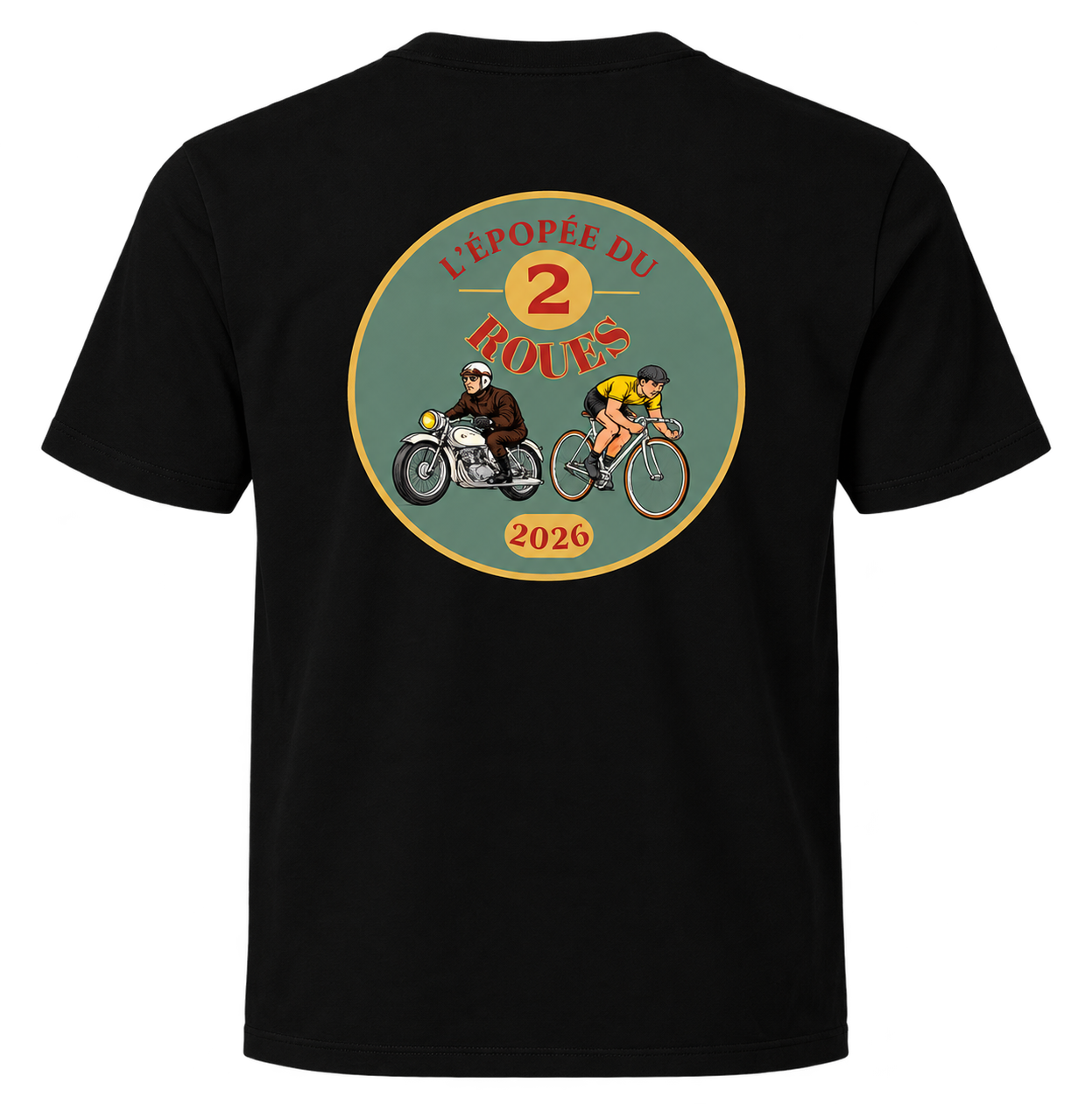 T-shirt Collector – L’Épopée du 2 Roues - Noir