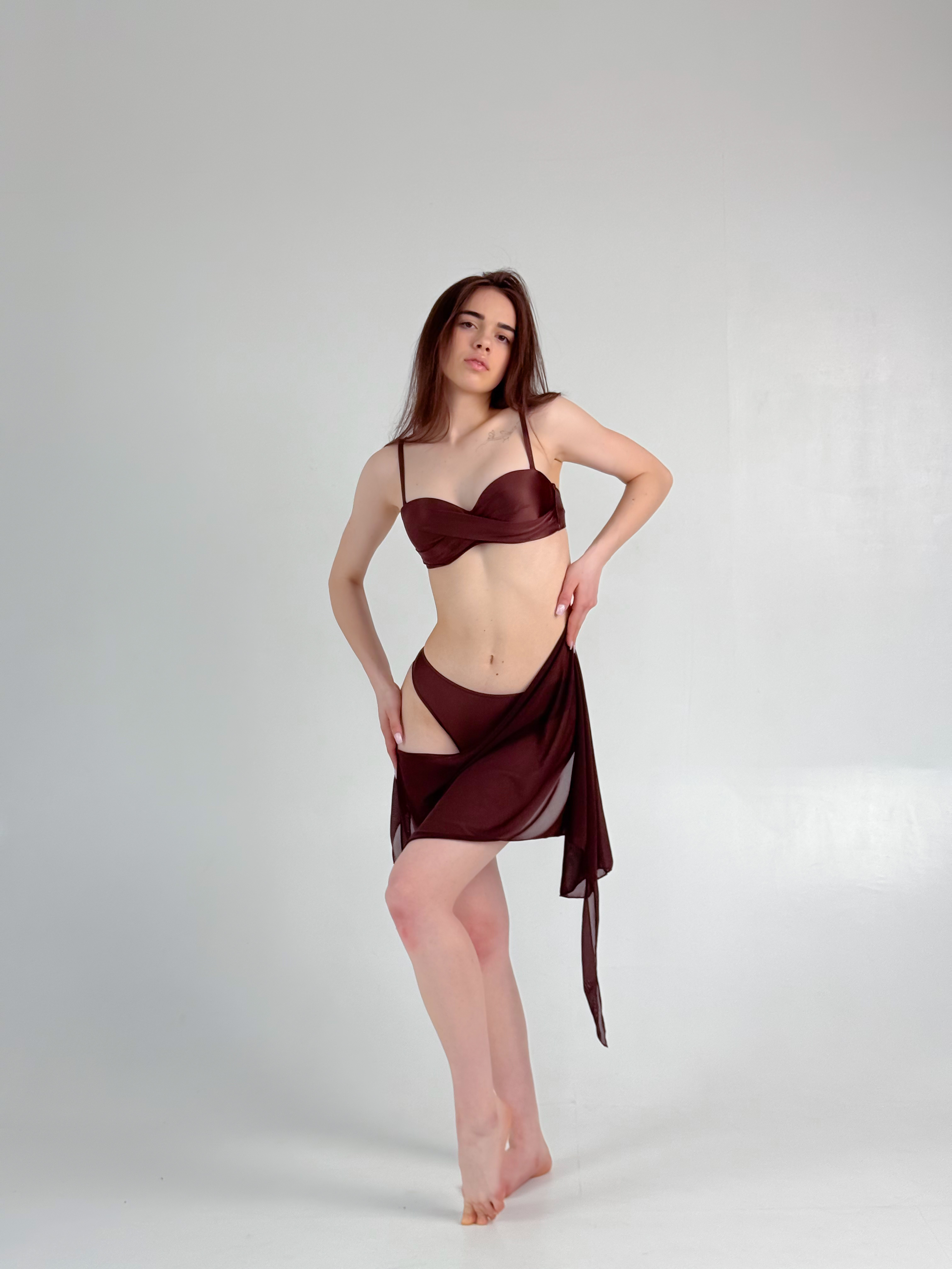 Купальник Анжеліка з плавками бразиліана