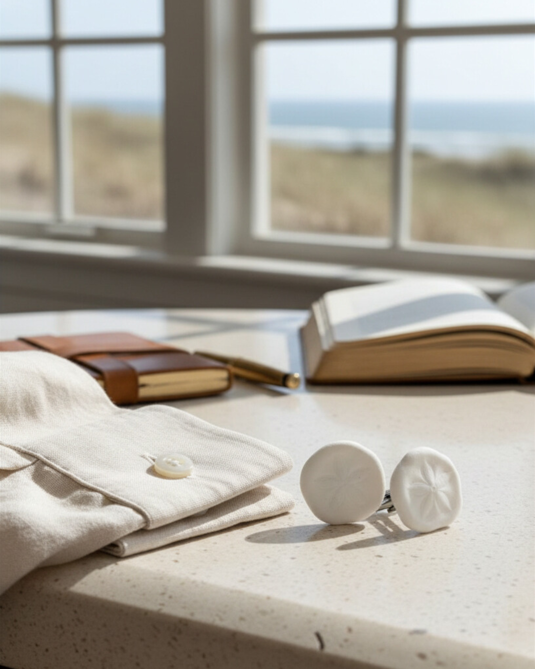 Sand Dollar Cufflinks