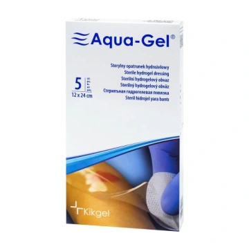 12×24см.Aqua-Gel перев'язувальний матеріал для лікування ран та опіків 1шт.