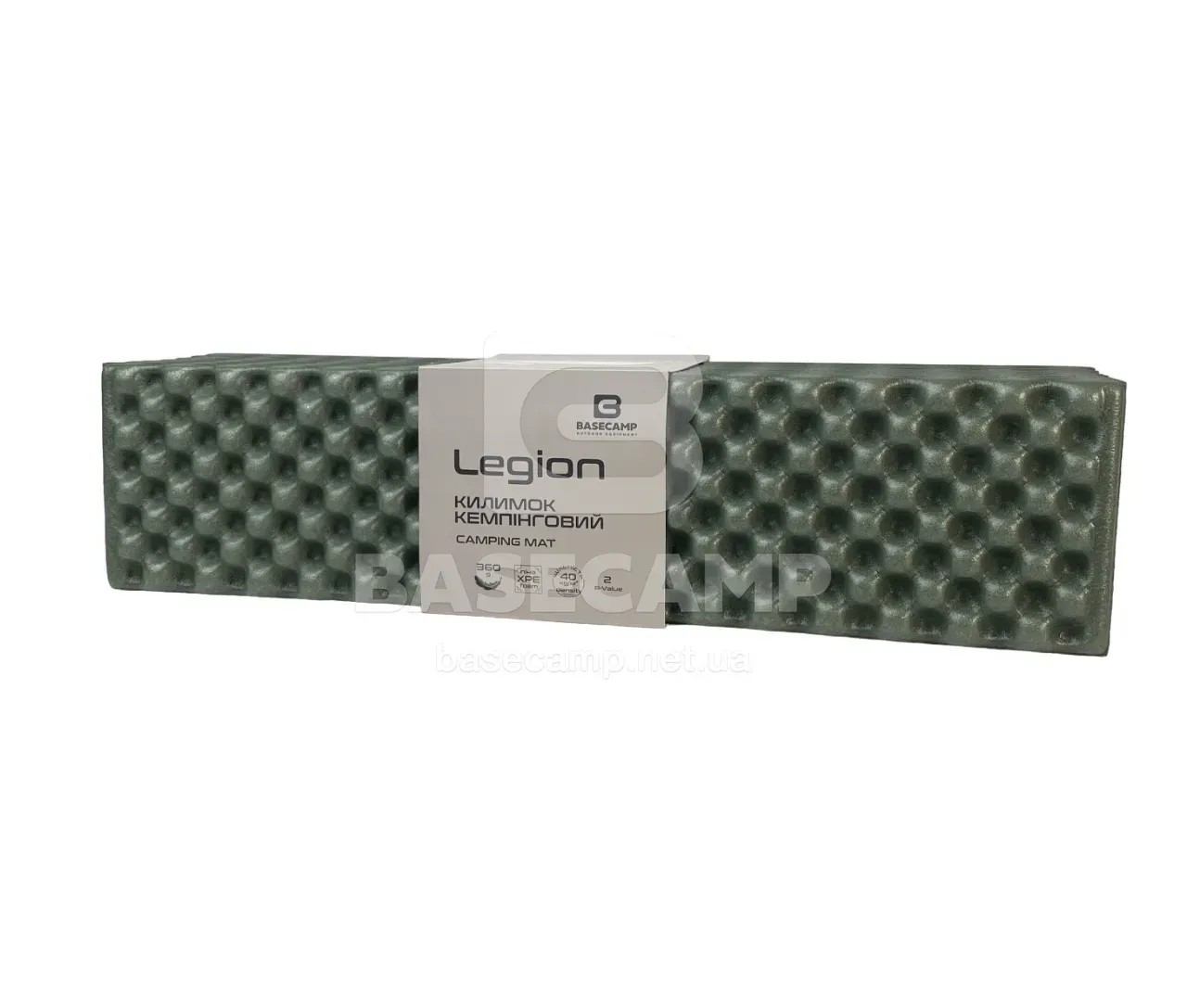 Килимок кемпінговий, карімат BaseCamp Legion NEW XPE, Olive Green