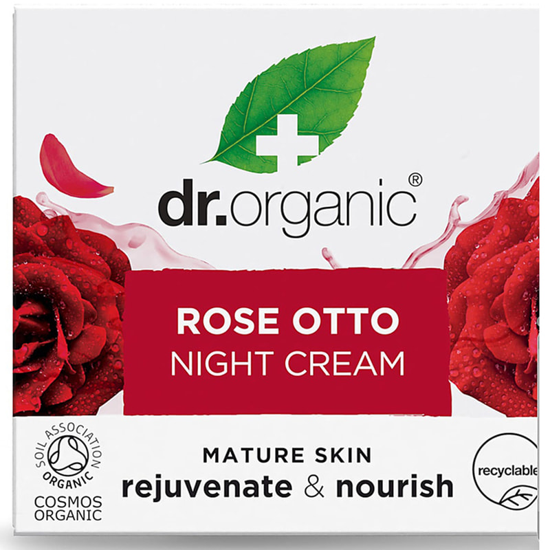 🌙 Dr.Organic Rose Otto Night Cream — Нічний крем для омолодження та відновлення шкіри