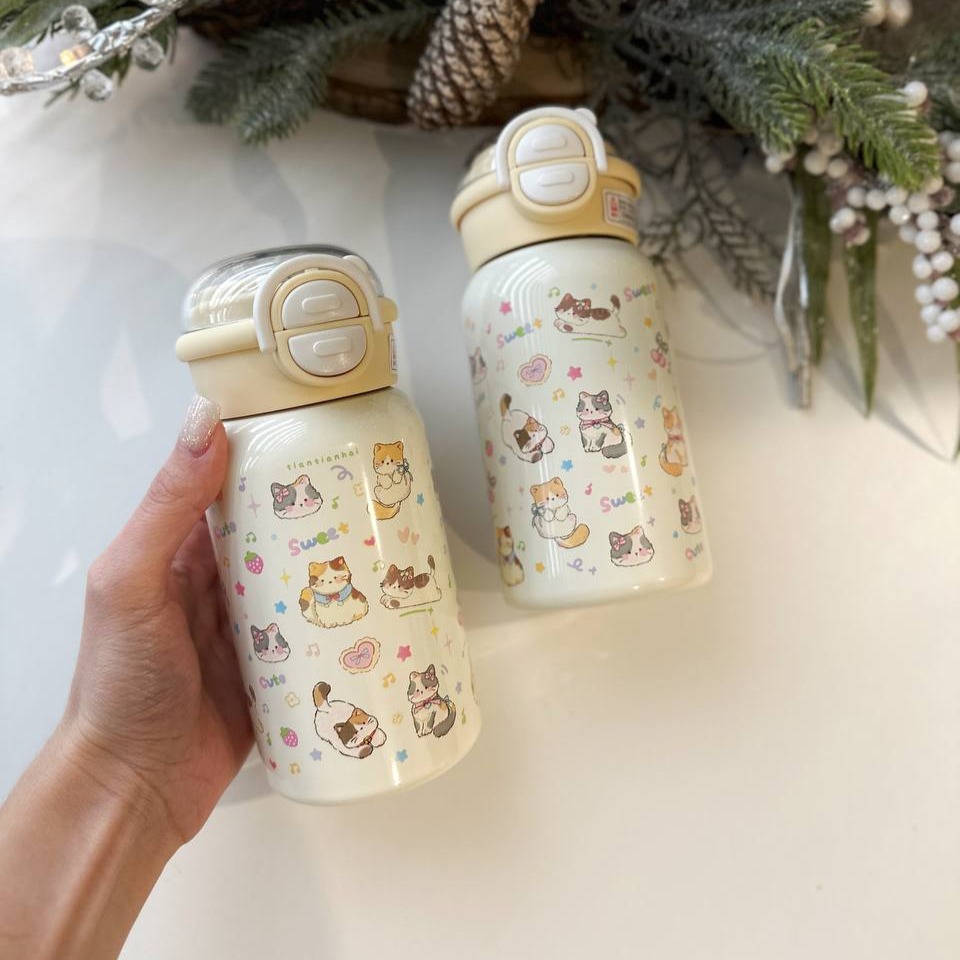 Термос "Котики" на 2 положення