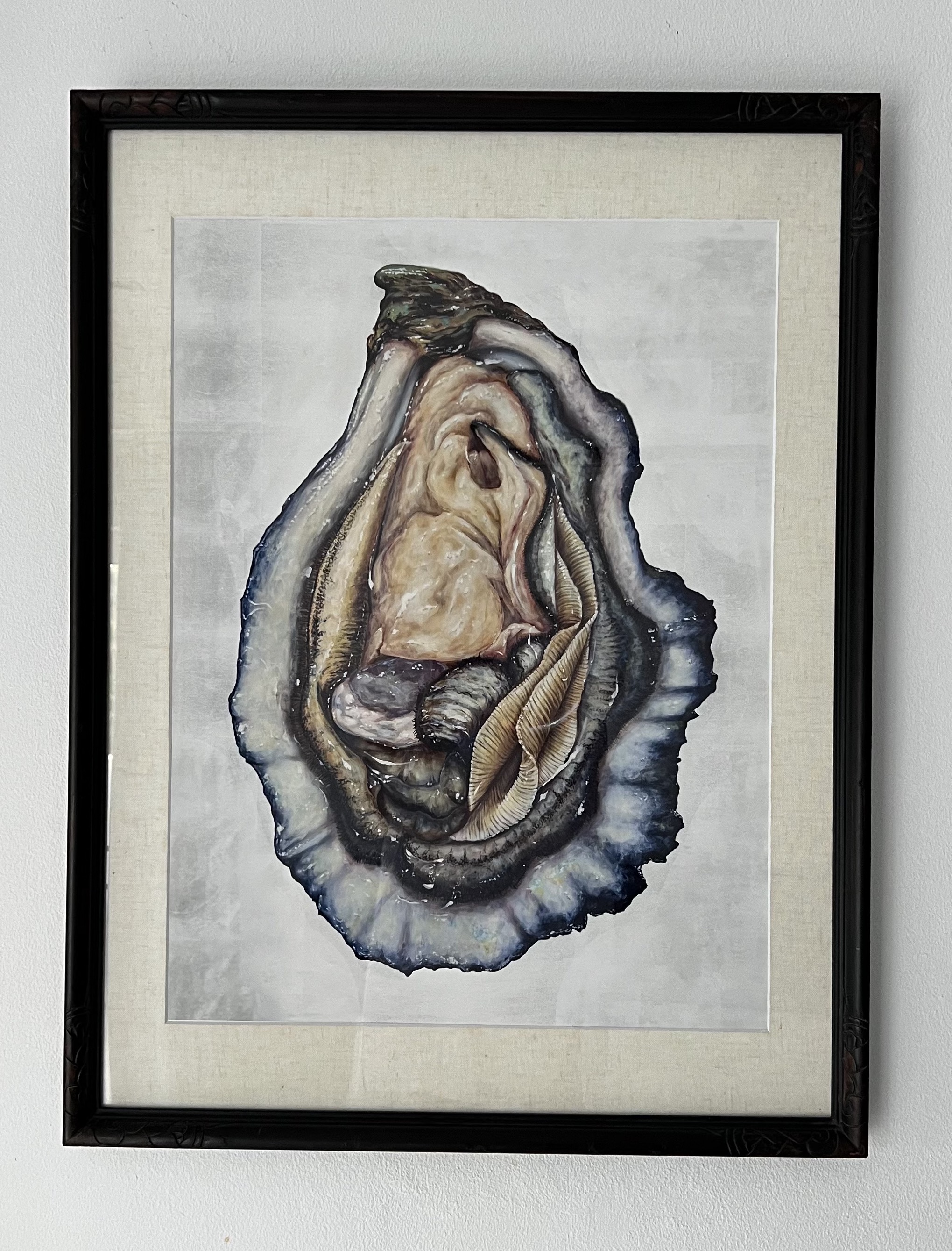Oyster Print, Vintage Frame