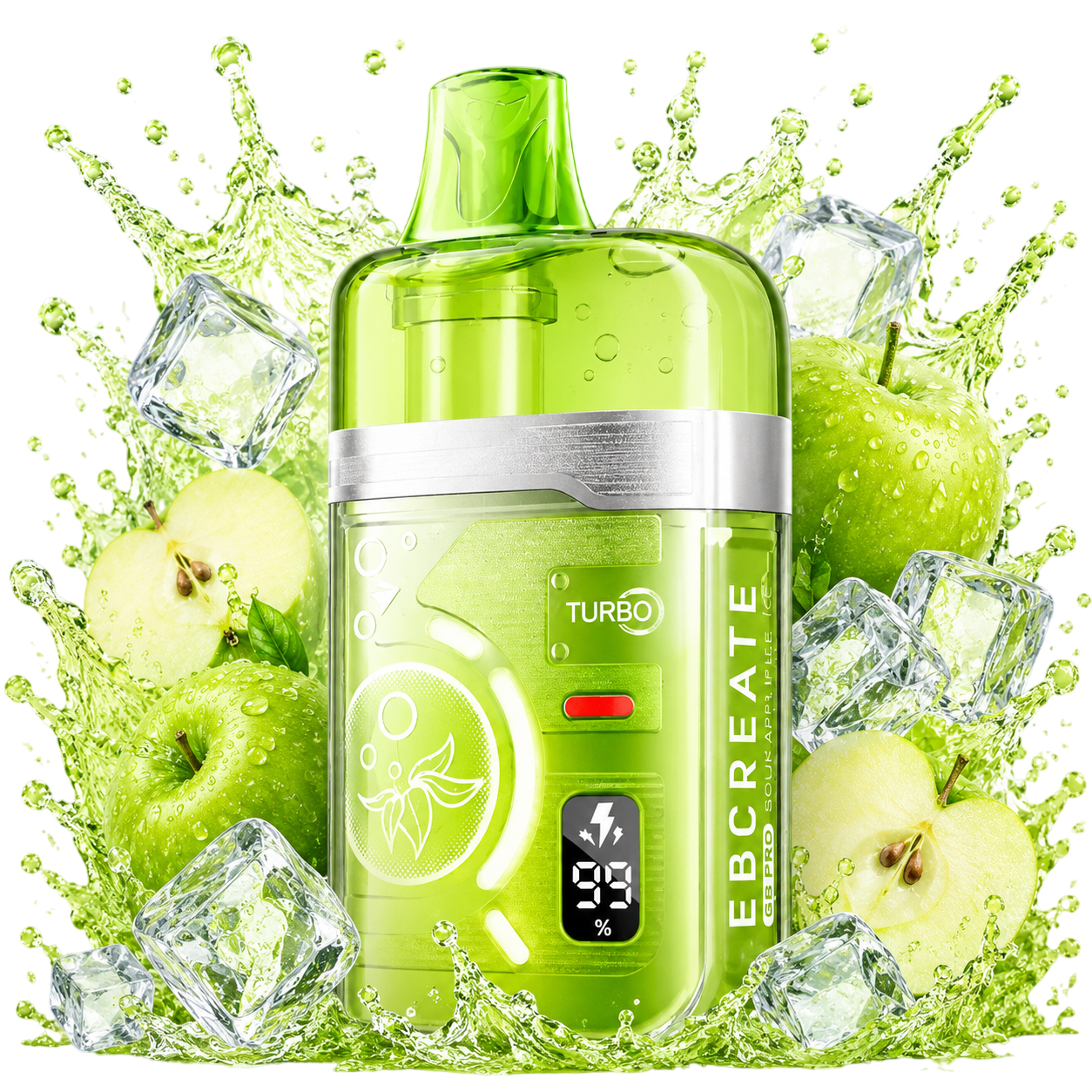 BC Pro 40000 Sour Apple Ice (Кисле яблуко з прохолодою)