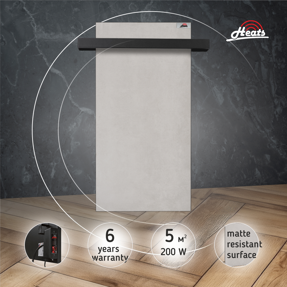 Towel Dryer Heats 200 Loft with Thermostat