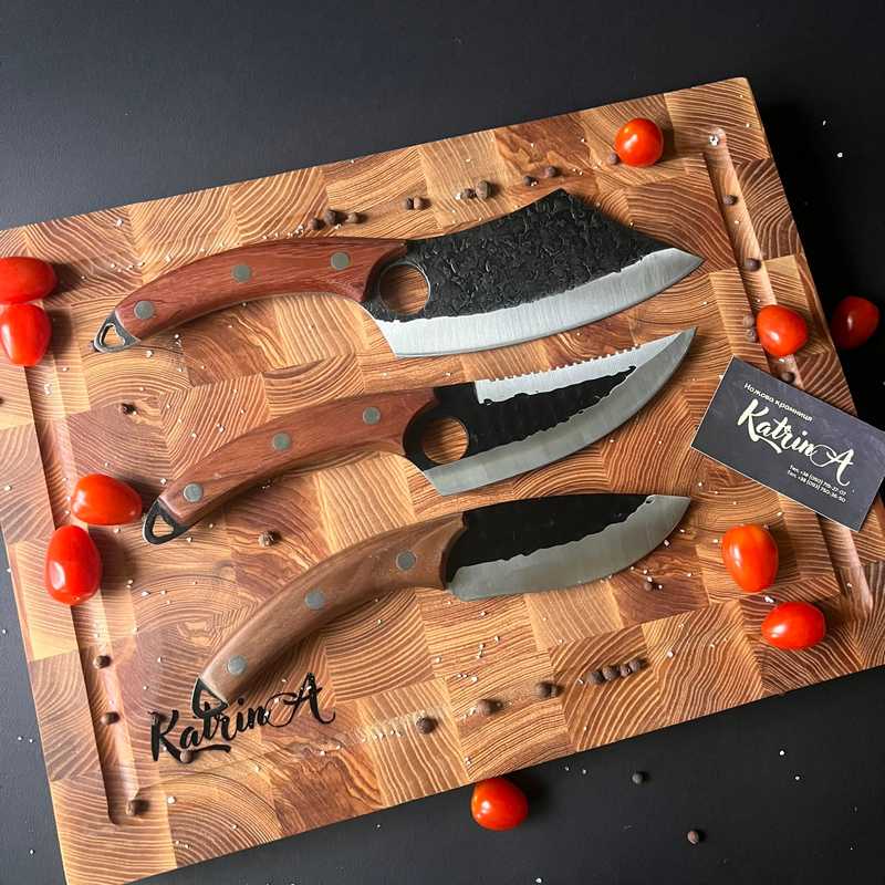 Набір кухонних ножів 29 см, 27 см, 24,5 см