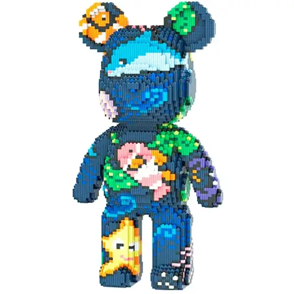 Конструктор MAGIC BLOCKS у формі культового ведмедика Bearbrick 40,5 см 3031 деталь (модель 9070)