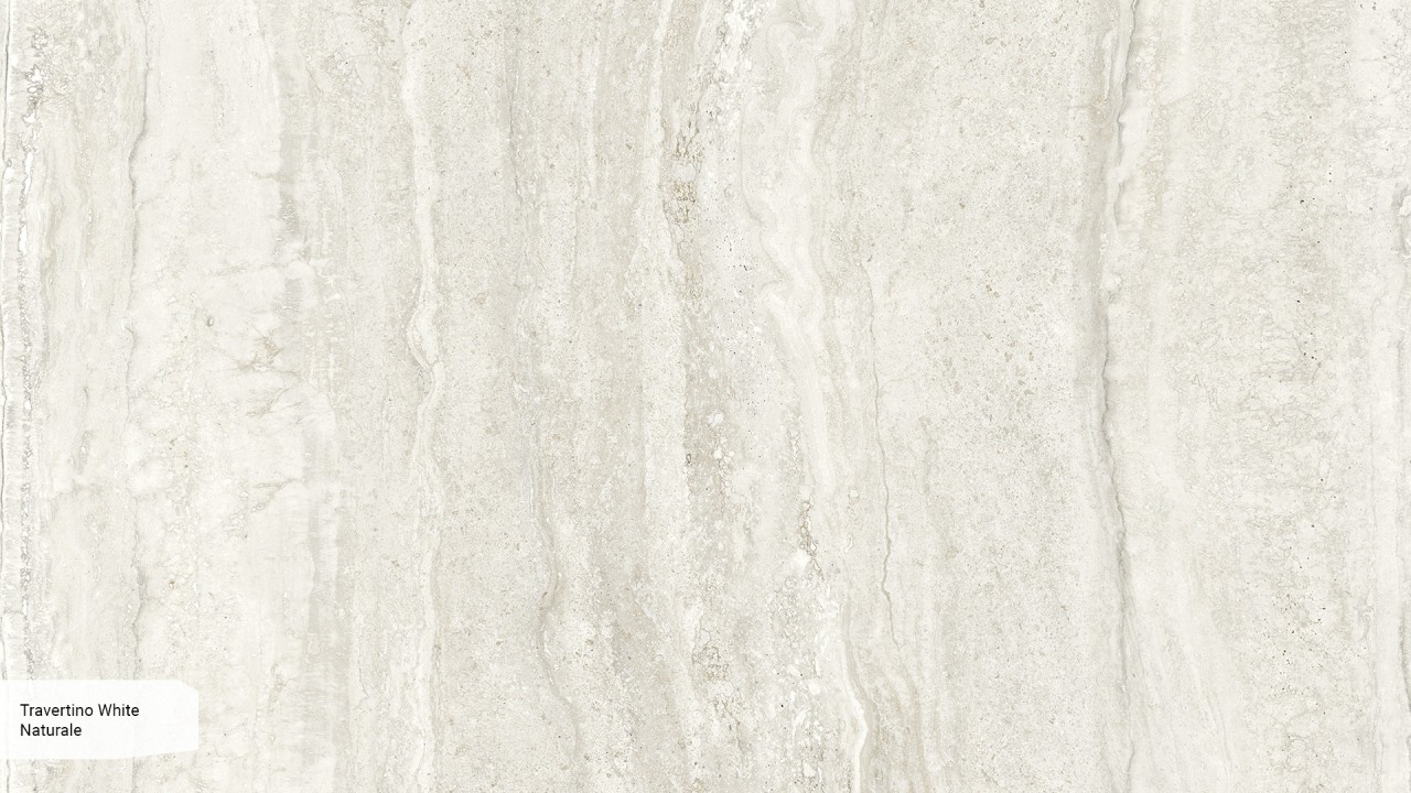 Travertino White 320х160см  керамограніт  широкоформатний  Keralini 12 мм