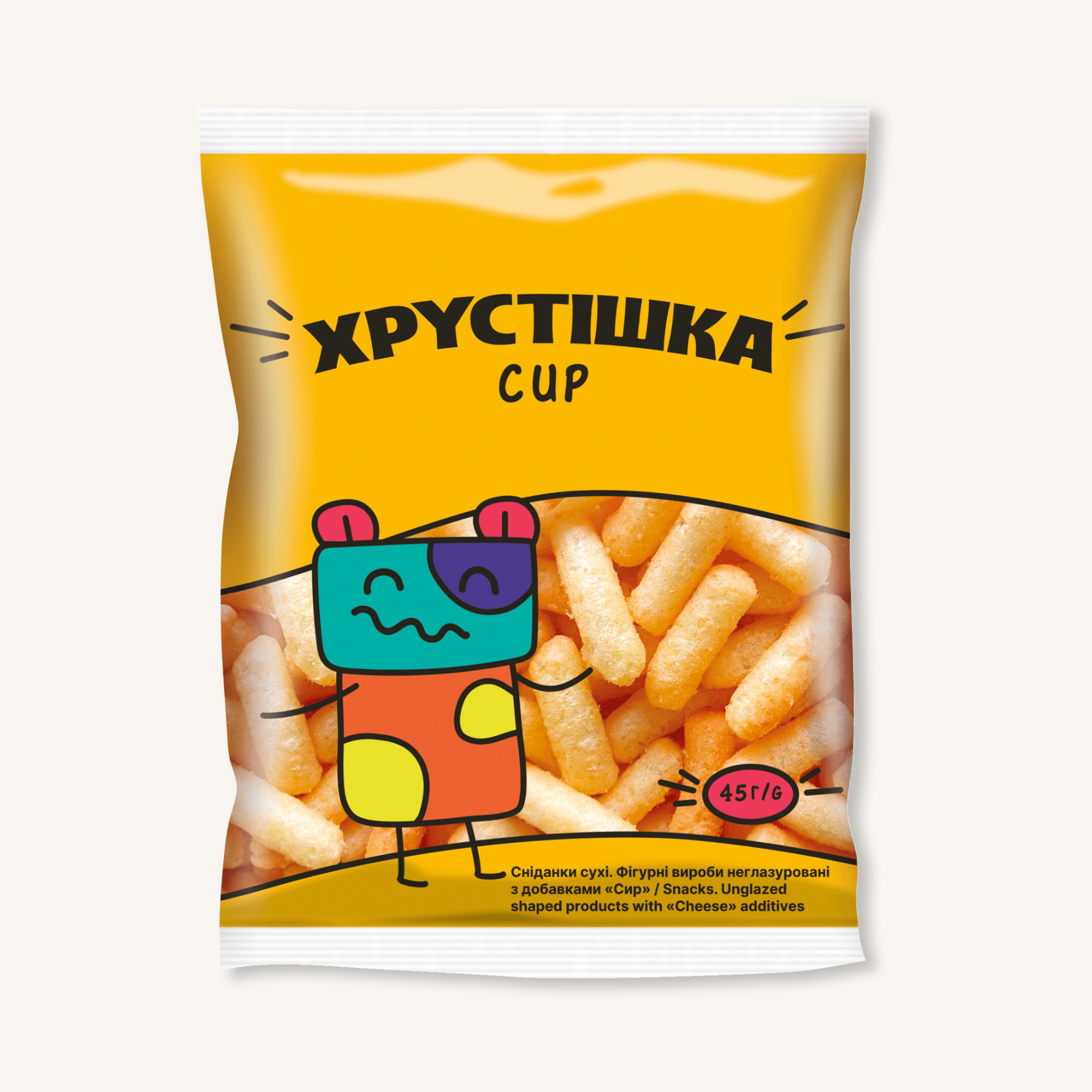 Кукурудзяні палички ХРУСТІШКА «Сир»