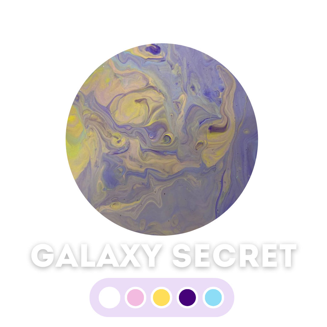 Набір для створення картини fluid art box палітра Galaxy Secret