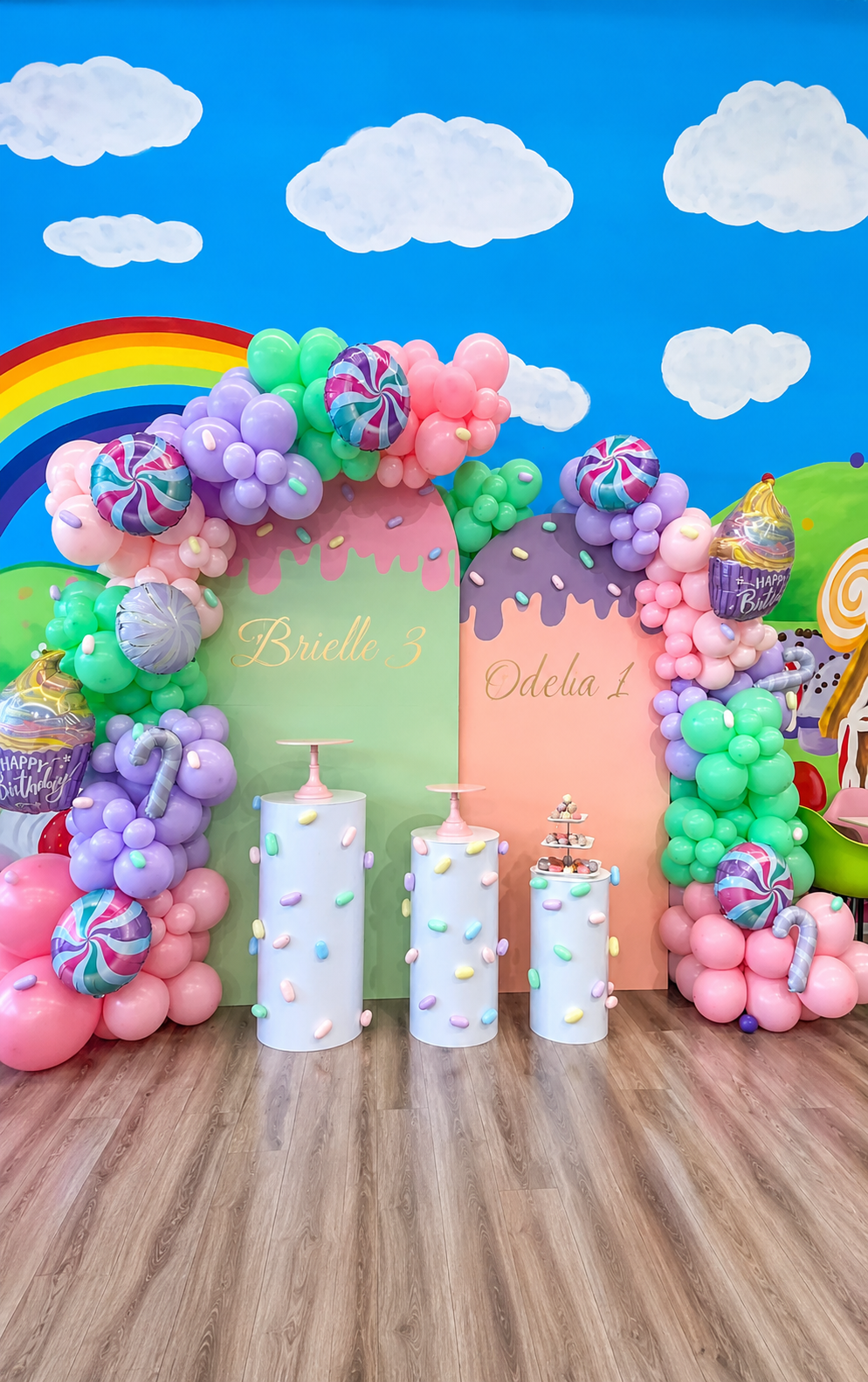Candyland Birthday Backdrop