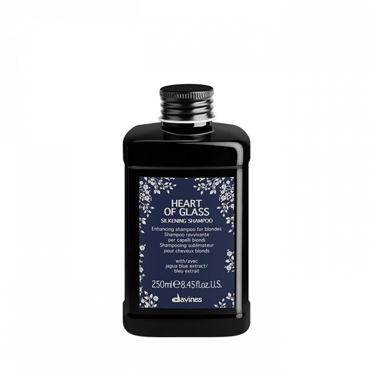 Шампунь для підтримки кольору та шовковистості волосся Heart of Glass Davines Silkening shampoo