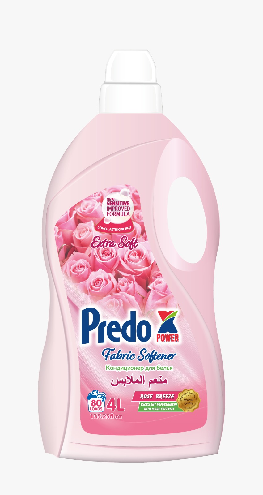 Predo Power Płyn do Zmiękczania Tkanin Rose Breeze 4L