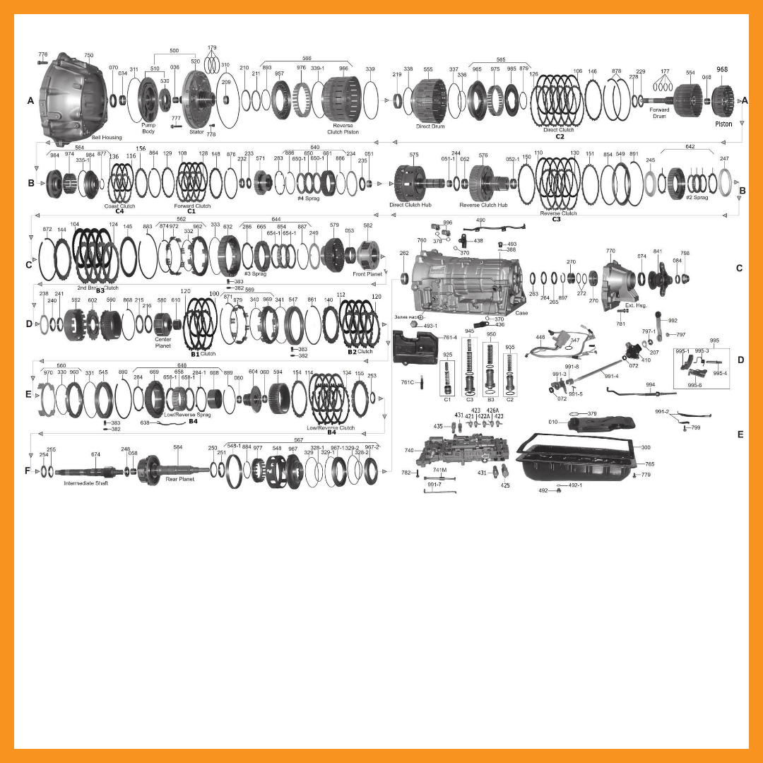 Запасні частини АКПП ZF 6HP19 | Онлайн магазин GearBox